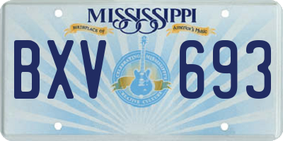 MS license plate BXV693