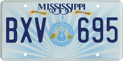 MS license plate BXV695