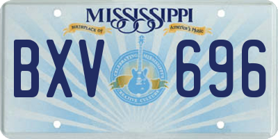 MS license plate BXV696
