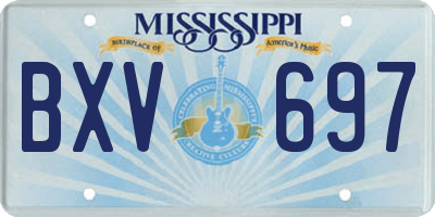 MS license plate BXV697