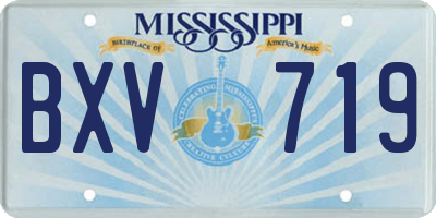 MS license plate BXV719