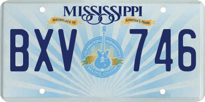 MS license plate BXV746