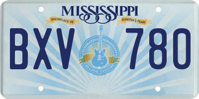 MS license plate BXV780