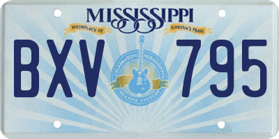 MS license plate BXV795