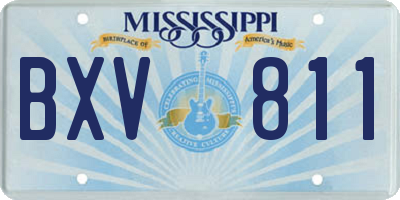 MS license plate BXV811