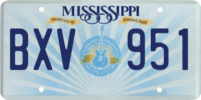 MS license plate BXV951