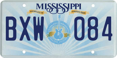 MS license plate BXW084