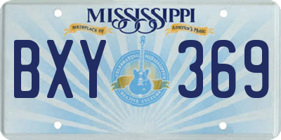 MS license plate BXY369