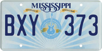 MS license plate BXY373