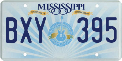 MS license plate BXY395