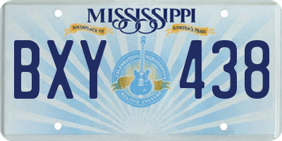 MS license plate BXY438