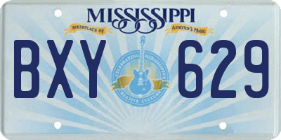 MS license plate BXY629