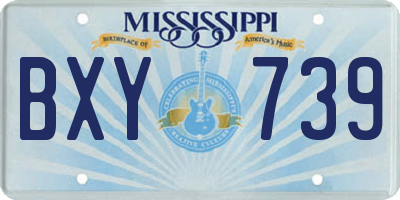 MS license plate BXY739