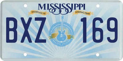 MS license plate BXZ169