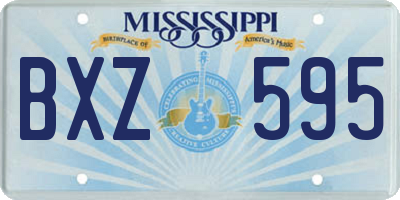 MS license plate BXZ595