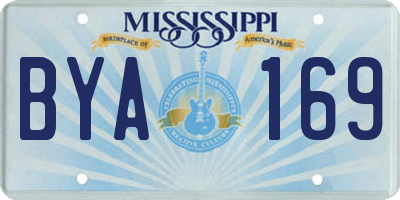 MS license plate BYA169