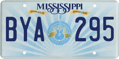 MS license plate BYA295