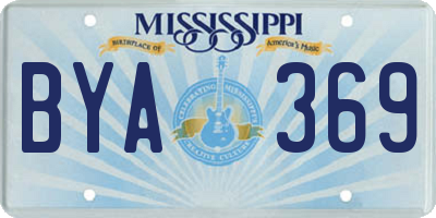 MS license plate BYA369