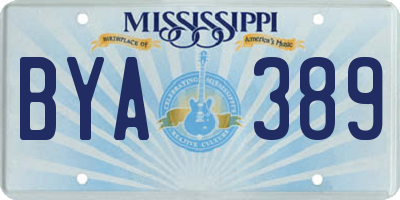 MS license plate BYA389