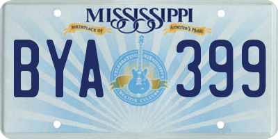 MS license plate BYA399