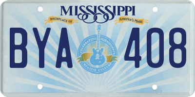 MS license plate BYA408