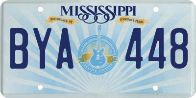 MS license plate BYA448