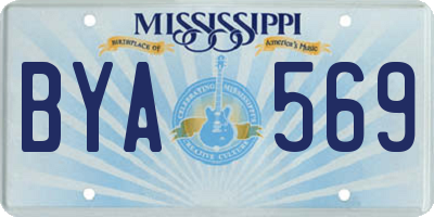 MS license plate BYA569