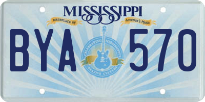MS license plate BYA570