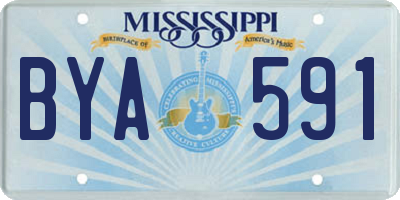MS license plate BYA591