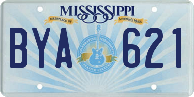 MS license plate BYA621