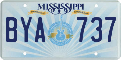 MS license plate BYA737