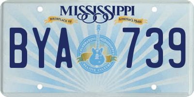 MS license plate BYA739