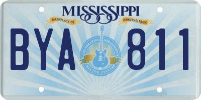 MS license plate BYA811
