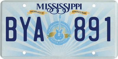 MS license plate BYA891