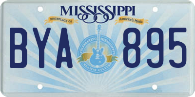 MS license plate BYA895
