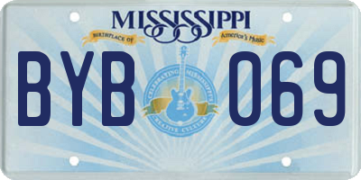 MS license plate BYB069