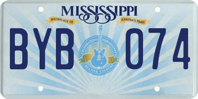 MS license plate BYB074
