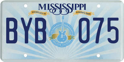 MS license plate BYB075