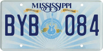 MS license plate BYB084