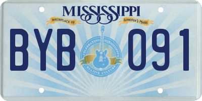 MS license plate BYB091