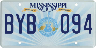 MS license plate BYB094