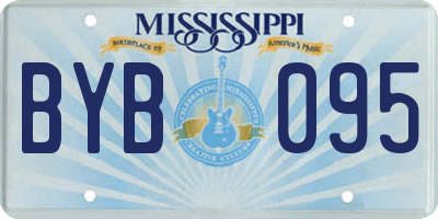MS license plate BYB095