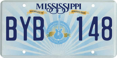 MS license plate BYB148