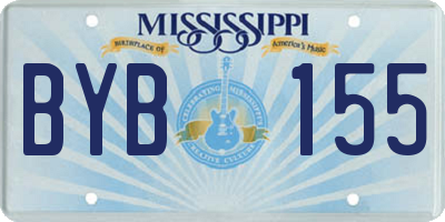 MS license plate BYB155