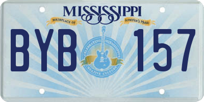 MS license plate BYB157