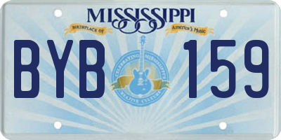 MS license plate BYB159