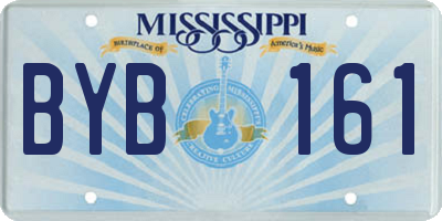MS license plate BYB161