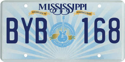 MS license plate BYB168