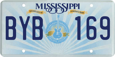 MS license plate BYB169