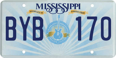 MS license plate BYB170